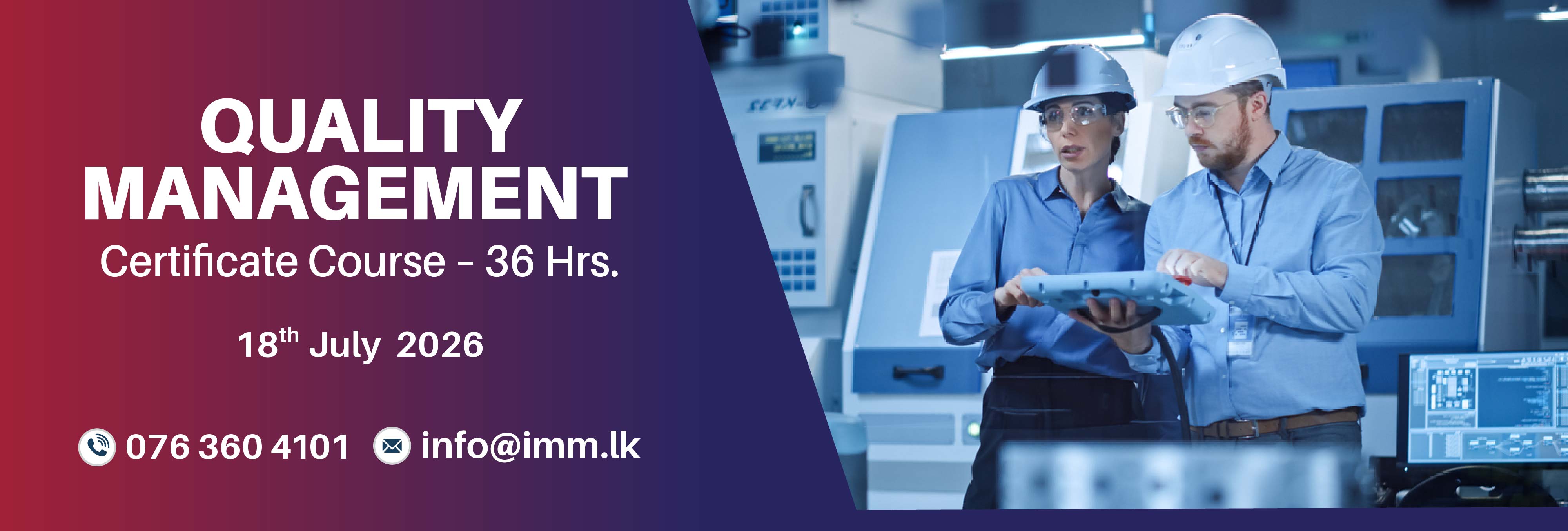 Quality Management Certificate Course 